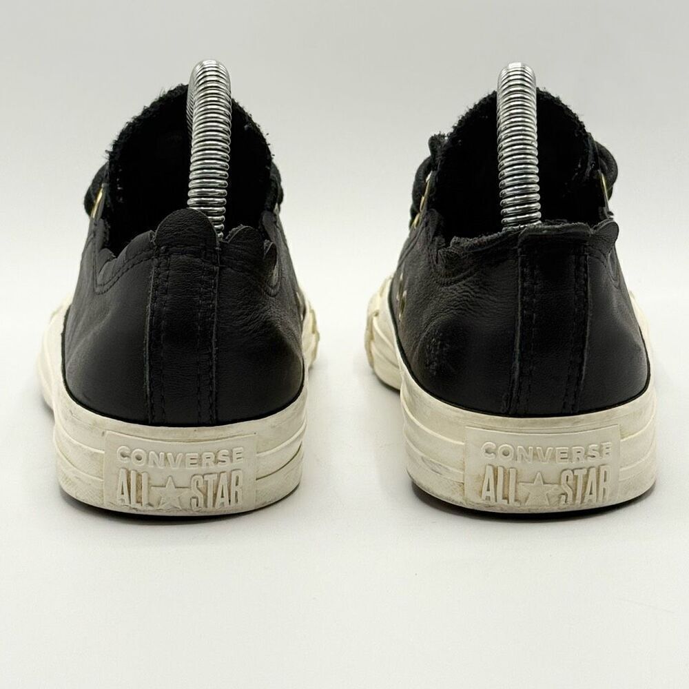 Converse CTAS Ox Frilly Thrills Black Gold Egret Lace Up Women's Shoe US Size 6 - Picture 4 of 12